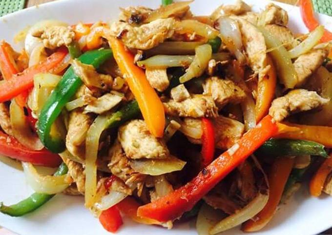 Satay Chicken and vegetables