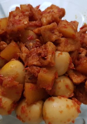 Foto resep Balado puyuh tahu kentang
