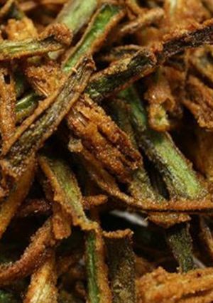 A picture of Crispy bhindi.