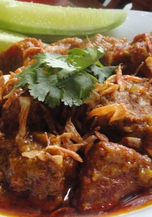 A picture of Beef Vhuna.
