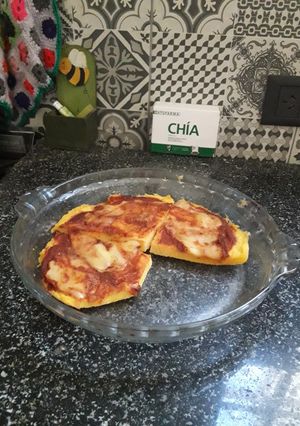 Una foto de Pizza de harina de maíz