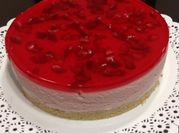 Una foto de cheesecake sin horno