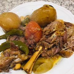 A picture of Lamb shank dum pukht.