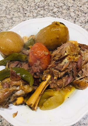 A picture of Lamb shank dum pukht.