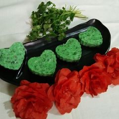 Coriander Steamed Rice Cakes (Tiffin recipe) A picture of Coriander Steamed Rice Cakes (Tiffin recipe).