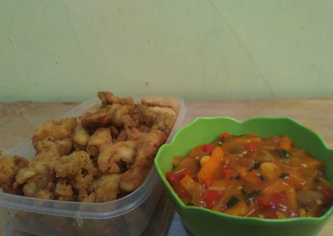 Langkah Mudah untuk Menyiapkan Ayam tepung saos asam manis Mang Oedha Anti Gagal