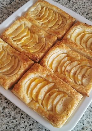 Una foto de Hojaldre de manzana fácil