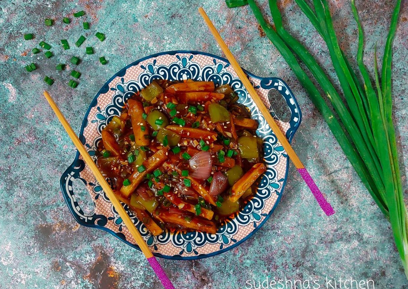 Schezwan Honey Potatoes