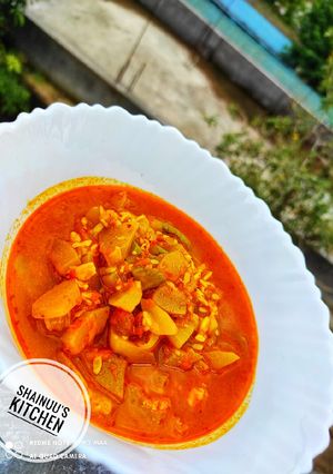 A picture of Kaddu/Lauki ki sabzi.