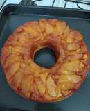 Torta invertida de manzana