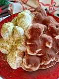 Profitterol al Pistacchio e Crema Bianca