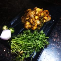 A picture of 5 minute mushrooms tikka.