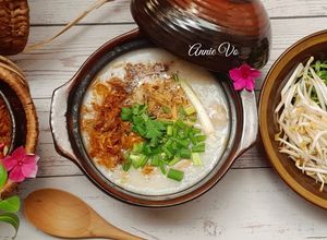 Hình của món Cháo cá lóc rau đắng.
