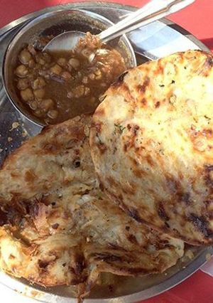 A picture of Chole bhature.