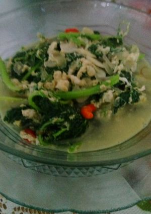 Foto resep oseng bayam telur