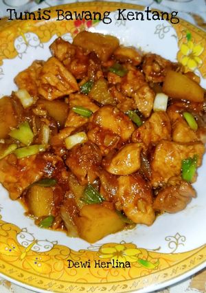 Foto resep 123. Ayam tumis bawang kentang