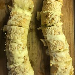 A picture of Brie Stuffed Garlic Bread.