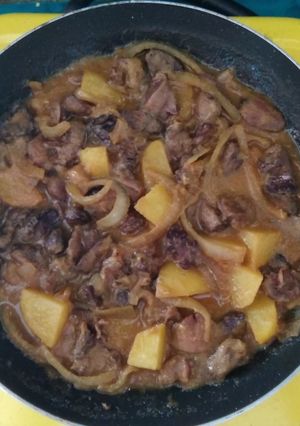 Foto resep Ati ampela kentang masak kecap