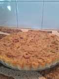 Tarta sin harina de cebollas y champiñones con masa de papas, arroz 🥔🧅🍄🍚