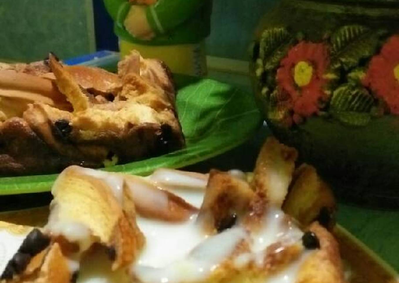 Special bread pudding with vla