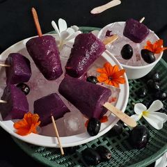 A picture of Jamun Popsicles.