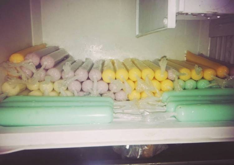 Langkah Mudah untuk Membuat Es mambo susu pop ice yang Enak Banget