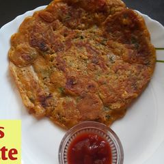 A picture of Egg less Omelette.