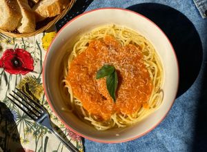 Una foto de Salsa de tomates asados para pasta