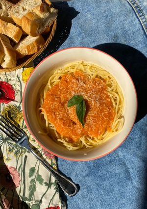Una foto de Salsa de tomates asados para pasta