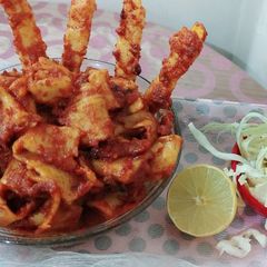 A picture of Soya Chaap.