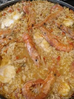 Una foto de Arroz caldoso de pescado