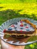 Tartă cu ciocolată și fructe de pădure
