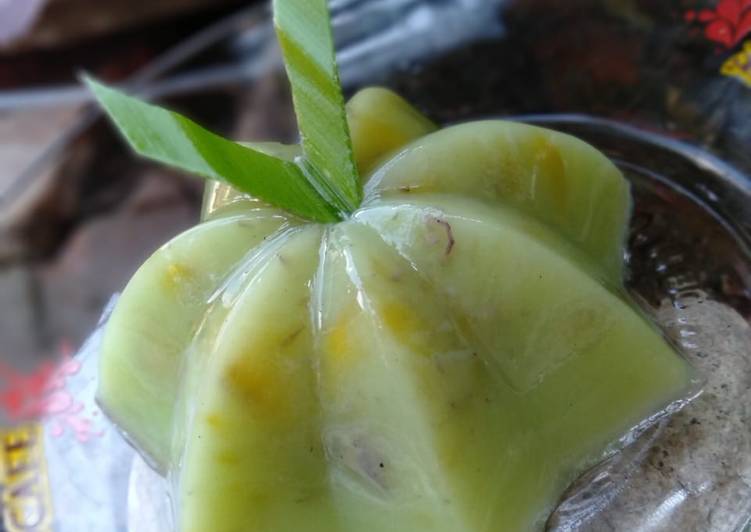 Puding Pandan Pisang raja