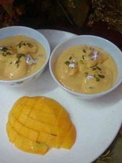 मेंगो रसमलाई (Mango Rasmalai recipe in hindi) रेसिपी मुख्य फोटो