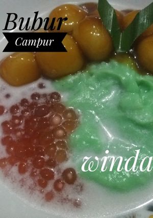 Foto resep Bubur campur / Bubur sumsum candil tepung ketan