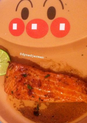 Foto resep Mpasi pan seared salmon / grilled salmon teriyaki