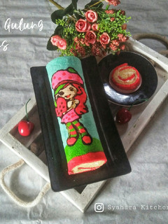 Foto resep Bolu Gulung Lukis