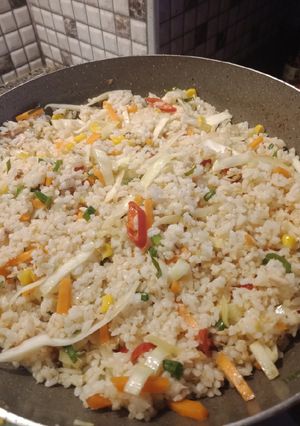 Foto resep Nasi goreng tuna daun jeruk