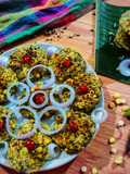 Moong sprout and chana dal tikki