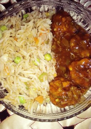फ्राइड राइस मंचूरियन (Fried rice manchurian recipe in hindi) रेसिपी मुख्य फोटो