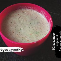 A picture of Cayenne veges smoothie 😋.