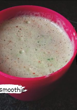A picture of Cayenne veges smoothie 😋.