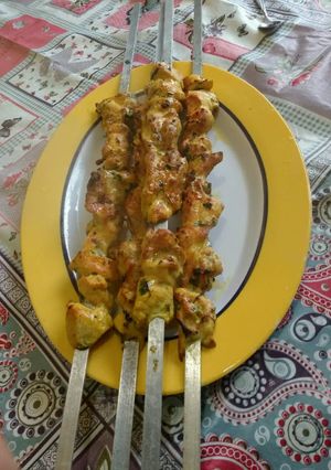 عکسی از دستور جوجه کباب با سیر