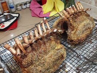 Roasted rack of lamb