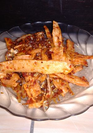 Foto resep Keripik ubi balado