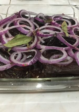 Una foto de Chiles mulatos rellenos de queso cotija