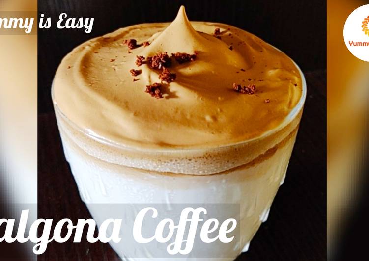 Tasty Frothy Dalgona Coffee Without Machine Recipes