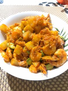 Foto resep Balado Udang Kentang Pete