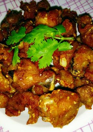 รูปของ ไก่ทอดกรอบคั่วน้ำปลาจิ้มแจ่ว