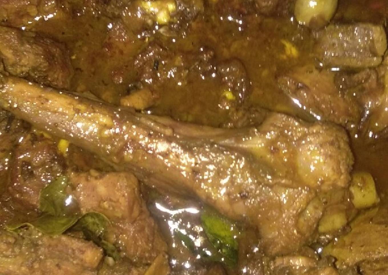 Bistik daging kambing enak dan sederhana